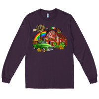 Plum barn st patricks with truck and shamrocks Long Sleeve Tee - AdoDesignShop