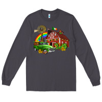 Smoke barn st patricks with truck and shamrocks Long Sleeve Tee - AdoDesignShop