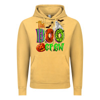 Vintage Mustard the boo crew Vintage Hoodie - Zillion Design Studio