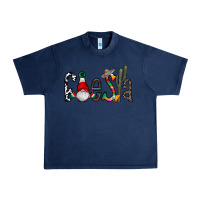 Navy fiesta Urban Heavy Tee - CowhideDigitalArt