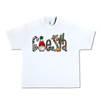 White fiesta Urban Heavy Tee - CowhideDigitalArt