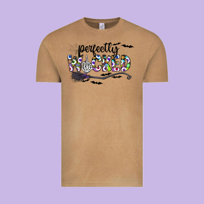 Perfectly Wicked Vintage Tee Designed By Cowhidedigitalart