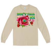 Mushroom dont call me with pink phone and letters Long Sleeve Tee - AdoDesignShop