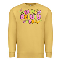 Antique Gold in my delulu era Premium Sweatshirt - MaliasSmallBusiness