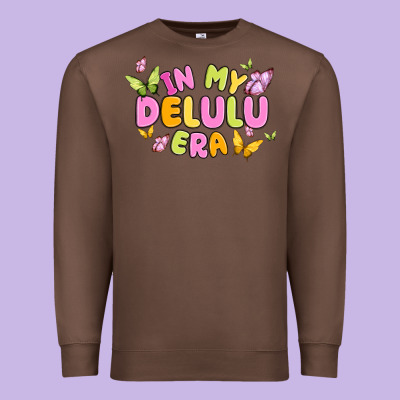 In My Delulu Era Premium Sweatshirt Designed By Maliassmallbusiness