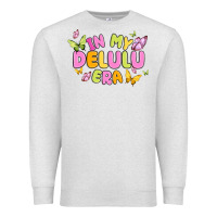 Oatmeal Heather in my delulu era Premium Sweatshirt - MaliasSmallBusiness