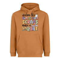 Meerkat when life gives you scraps make a quilt Heavyweight Hoodie - MaliasSmallBusiness