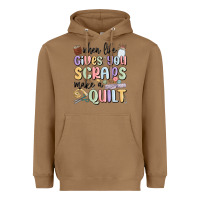 Toasted Coconut when life gives you scraps make a quilt Heavyweight Hoodie - MaliasSmallBusiness