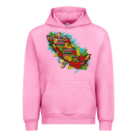 Fuchsia Pink Mexico Map with Leopard and Sunflowers Urban Hoodie - texasbilliewilder