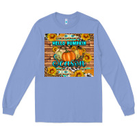 Colony Blue hello pumpkin season tumbler Long Sleeve Tee - Artiststas