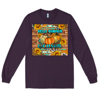 Plum hello pumpkin season tumbler Long Sleeve Tee - Artiststas