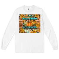 White hello pumpkin season tumbler Long Sleeve Tee - Artiststas