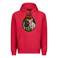 Cardinal christmas pig Premium Hoodie - LillyAllenDesigns