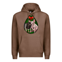 Chestnut christmas pig Premium Hoodie - LillyAllenDesigns