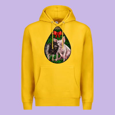 Christmas Pig Premium Hoodie Designed By Lillyallendesigns