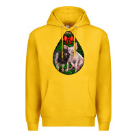 Lemon christmas pig Premium Hoodie - LillyAllenDesigns
