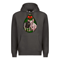 Smoke christmas pig Premium Hoodie - LillyAllenDesigns