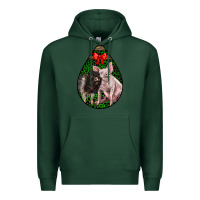 Sports Green christmas pig Premium Hoodie - LillyAllenDesigns