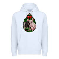White christmas pig Premium Hoodie - LillyAllenDesigns
