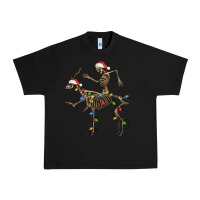Black skeleton deer santa Urban Heavy Tee - FaDigitalArtStudio