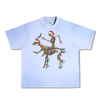 Grape Ice skeleton deer santa Urban Heavy Tee - FaDigitalArtStudio