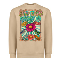 Mushroom keep calm dream on Heavyweight Sweatshirt - CowhideDigitalArt