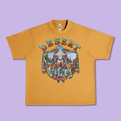 Desert Vibes Thunderbird Urban Heavy Tee Designed By Barkaloodesign