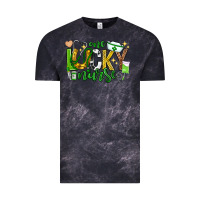 Cloud Black st patricks day one lucky nurse Vintage Tee - Neo Western
