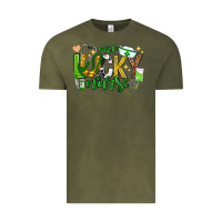 Vintage Olive st patricks day one lucky nurse Vintage Tee - Neo Western