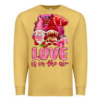 Antique Gold love is in the air with gnomies Premium Sweatshirt - NancyCooperArtShop