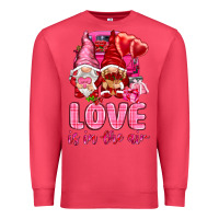 Cardinal love is in the air with gnomies Premium Sweatshirt - NancyCooperArtShop
