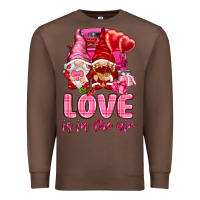 Chestnut love is in the air with gnomies Premium Sweatshirt - NancyCooperArtShop