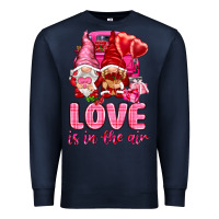 Navy love is in the air with gnomies Premium Sweatshirt - NancyCooperArtShop
