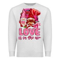 Oatmeal Heather love is in the air with gnomies Premium Sweatshirt - NancyCooperArtShop