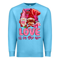Ocean Blue love is in the air with gnomies Premium Sweatshirt - NancyCooperArtShop