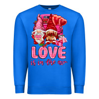 True Royal love is in the air with gnomies Premium Sweatshirt - NancyCooperArtShop