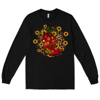 Black boots wood slice ornament Long Sleeve Tee - JahusDesignShop