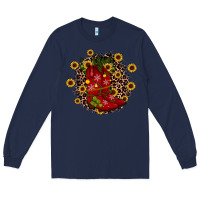 Navy boots wood slice ornament Long Sleeve Tee - JahusDesignShop