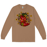 Toasted Coconut boots wood slice ornament Long Sleeve Tee - JahusDesignShop