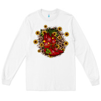 White boots wood slice ornament Long Sleeve Tee - JahusDesignShop