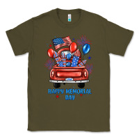 Army Green happy memorial day farm truck Classic Tee - JahusDesignShop
