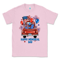 Bubblegum Pink happy memorial day farm truck Classic Tee - JahusDesignShop