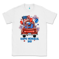 White happy memorial day farm truck Classic Tee - JahusDesignShop