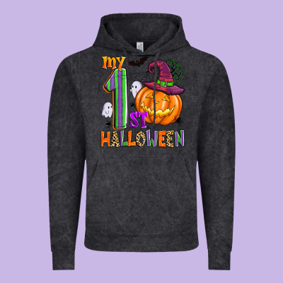 My 1st Halloween Vintage Hoodie Designed By Zillion Design Studio
