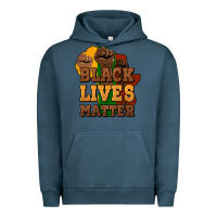Pigment Midnight Navy black lives matter Urban Hoodie - NancyCooperArtShop