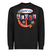 Black leave me alone anti valentines day Heavyweight Sweatshirt - FaDigitalArtStudio