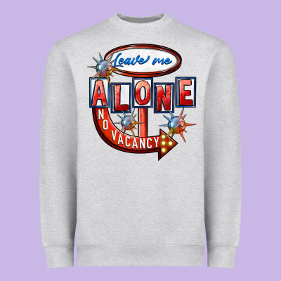 Leave Me Alone Anti Valentines Day Heavyweight Sweatshirt Designed By Fadigitalartstudio