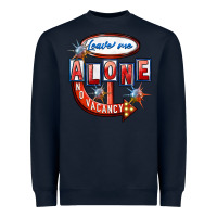 Navy leave me alone anti valentines day Heavyweight Sweatshirt - FaDigitalArtStudio