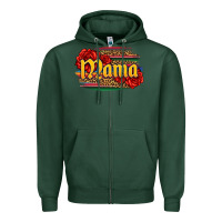 Sports Green Latina mama with serape and roses Zipper Hoodie - Jasminsmagicworld