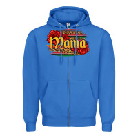 True Royal Latina mama with serape and roses Zipper Hoodie - Jasminsmagicworld